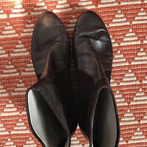Aquatalia Suede & Leather Booties Size 12